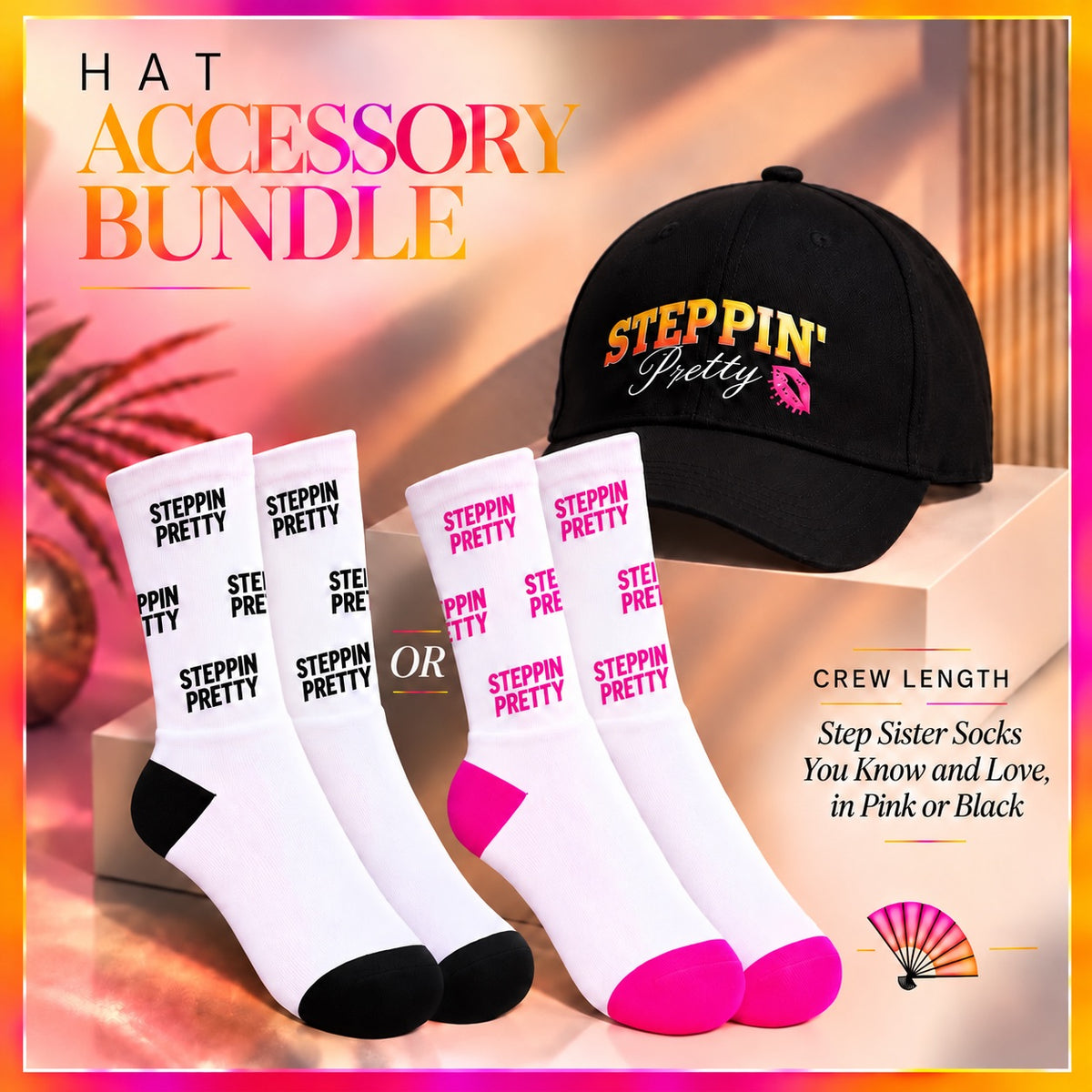 Pretty Girl Bundle 5 - Hat+Pink Socks