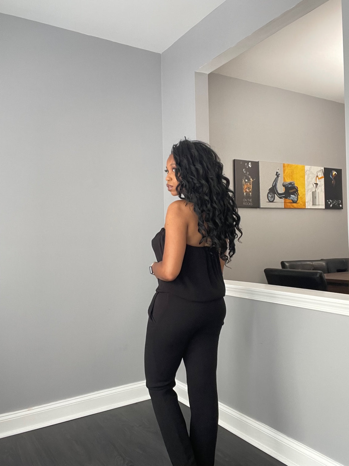 Tube Top Black Jumpsuit