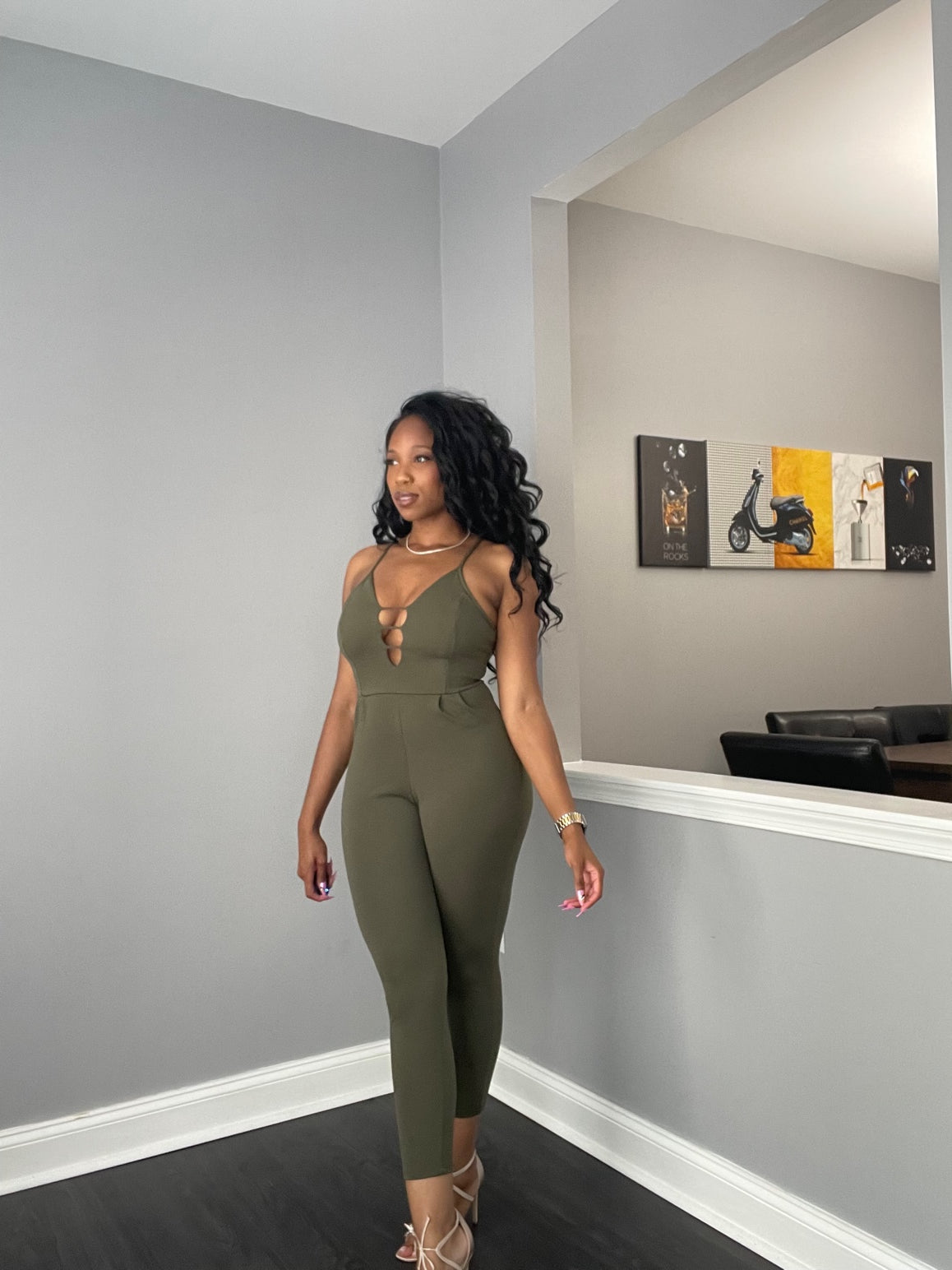 Army Green Jumpsuit