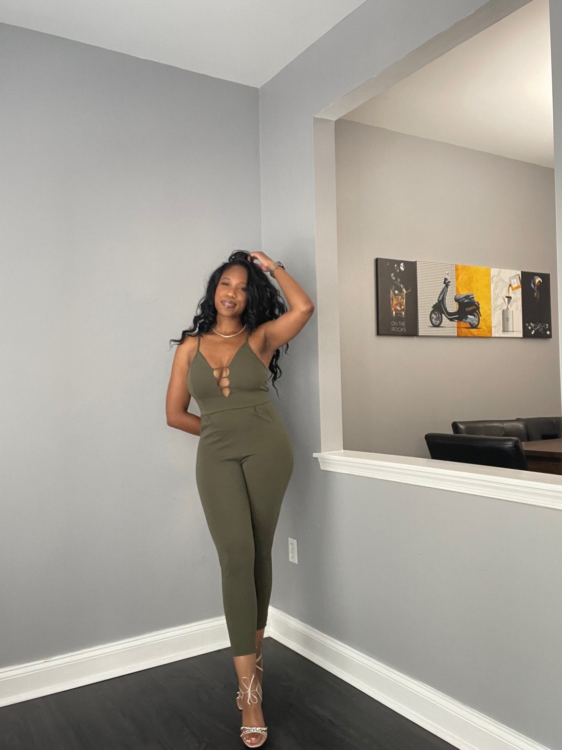 Army Green Jumpsuit