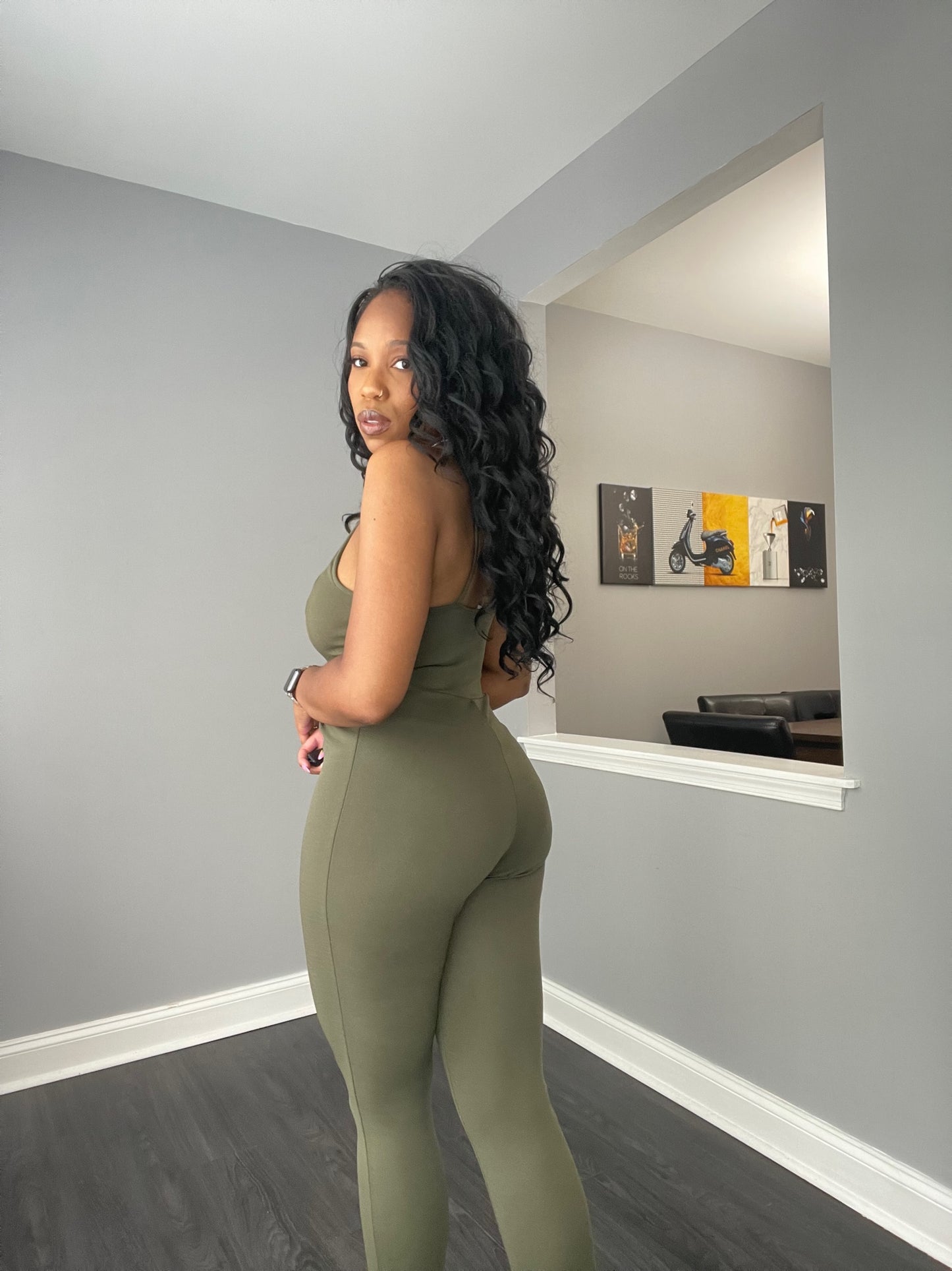 Army Green Jumpsuit